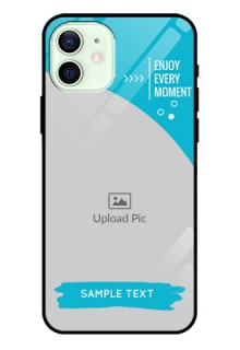 Iphone 12 Custom Glass Mobile Case  - Happy Moment Design