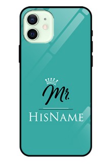 Iphone 12 Custom Glass Phone Case Mr with Name