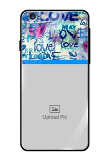 Apple iPhone 6 Plus Custom Glass Mobile Case  - Colorful Love Design