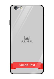 Apple iPhone 6 Plus Custom Glass Phone Case  - Simple Red Color Design