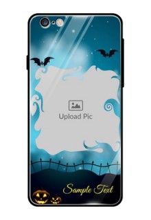 Apple iPhone 6 Plus Custom Glass Phone Case  - Halloween frame design