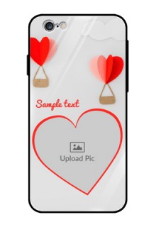 Apple iPhone 6 Custom Glass Mobile Case  - Parachute Love Design