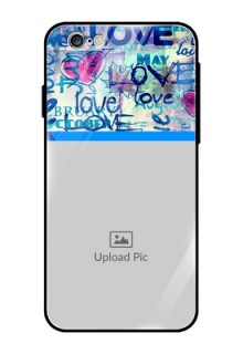 Apple iPhone 6s Custom Glass Mobile Case  - Colorful Love Design