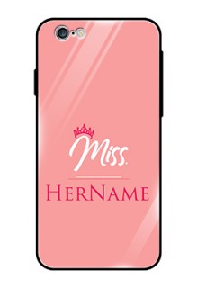 Iphone 6S Custom Glass Phone Case Mrs with Name