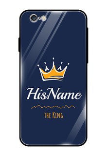 Iphone 6S Glass Phone Case King with Name