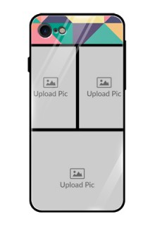 Apple iPhone 7 Custom Glass Phone Case  - Bulk Pic Upload Design