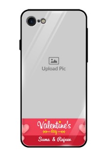 Apple iPhone 7 Custom Glass Phone Case  - Valentines Day Design