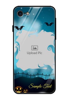 Apple iPhone 7 Custom Glass Phone Case  - Halloween frame design