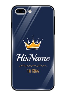 Iphone 8 Plus Glass Phone Case King with Name