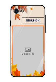 iPhone SE 2020 Photo Printing on Glass Case  - Autumn Maple Leaves Design
