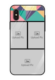 Apple iPhone X Custom Glass Phone Case  - Bulk Pic Upload Design