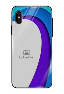 Apple iPhone X Photo Printing on Glass Case  - Simple Pattern Design