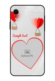 Apple iPhone XR Custom Glass Mobile Case  - Parachute Love Design