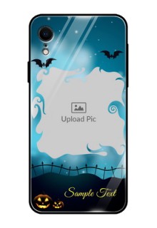 Apple iPhone XR Custom Glass Phone Case  - Halloween frame design