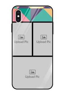Apple iPhone XS Max Custom Glass Phone Case  - Bulk Pic Upload Design