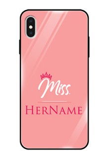 Iphone Xs Max Custom Glass Phone Case Mrs with Name