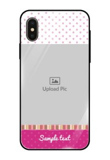 iPhone XS Photo Printing on Glass Case  - Cute Girls Cover Design