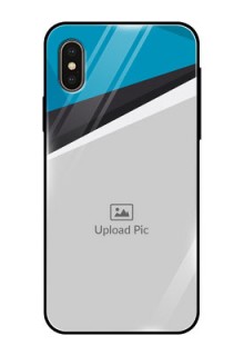 iPhone XS Photo Printing on Glass Case  - Simple Pattern Photo Upload Design