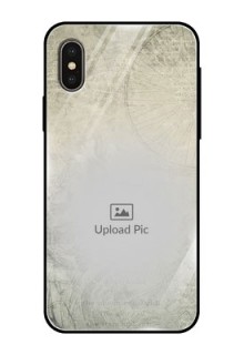 iPhone XS Custom Glass Phone Case  - with vintage design