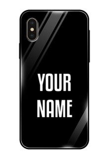 Iphone Xs Your Name on Glass Phone Case