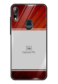 Zenfone Max pro M2 Personalized Glass Phone Case  - Leather Phone Case Design