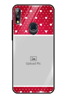Zenfone Max pro M2 Photo Printing on Glass Case  - Hearts Mobile Case Design