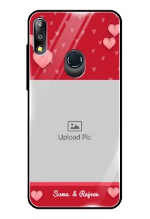 Zenfone Max pro M2 Custom Glass Phone Case  - Valentines Day Design
