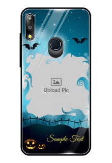 Zenfone Max pro M2 Custom Glass Phone Case  - Halloween frame design