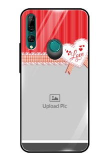 Huawei Y9 Prime Custom Glass Mobile Case  - Red Love Pattern Design