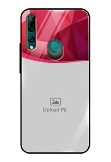 Huawei Y9 Prime Custom Glass Mobile Case  - Red Abstract Design