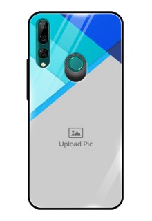 Huawei Y9 Prime Custom Glass Phone Case  - Blue Pattern Design