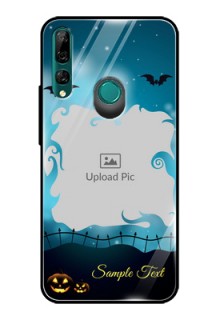 Huawei Y9 Prime Custom Glass Phone Case  - Halloween frame design