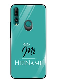 Huawei Y9 Prime 2019 Custom Glass Phone Case Mr with Name