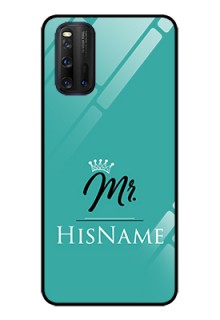 iQOO 3 5G Custom Glass Phone Case Mr with Name