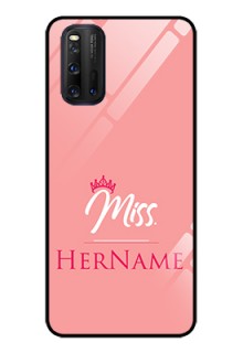 iQOO 3 5G Custom Glass Phone Case Mrs with Name