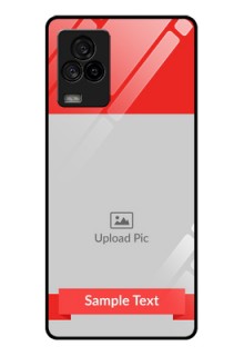 iQOO 7 Legend 5G Custom Glass Phone Case - Simple Red Color Design