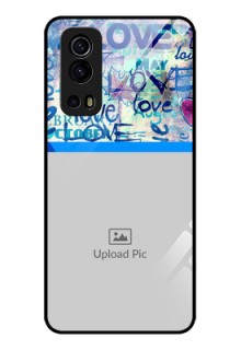 iQOO Z3 5G Custom Glass Mobile Case - Colorful Love Design