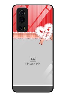 iQOO Z3 5G Custom Glass Mobile Case - Red Love Pattern Design