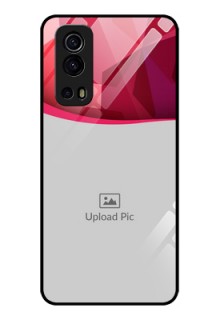 iQOO Z3 5G Custom Glass Mobile Case - Red Abstract Design