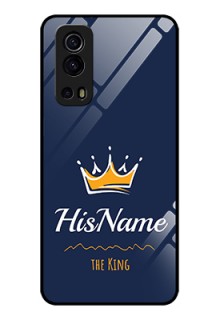 iQOO Z3 5G Glass Phone Case King with Name