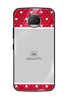 Moto G5s Plus Photo Printing on Glass Case  - Hearts Mobile Case Design