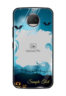 Moto G5s Plus Custom Glass Phone Case  - Halloween frame design