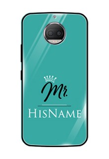 Moto G5s Plus Custom Glass Phone Case Mr with Name