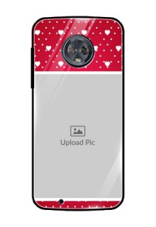 Moto G6 Photo Printing on Glass Case  - Hearts Mobile Case Design