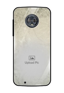 Moto G6 Custom Glass Phone Case  - with vintage design