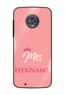 Moto G6 Custom Glass Phone Case Mrs with Name