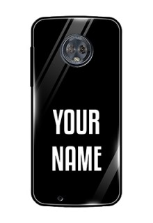 Moto G6 Your Name on Glass Phone Case