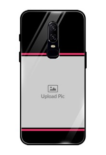 OnePlus 6 Custom Glass Mobile Case  - with Add Text Design