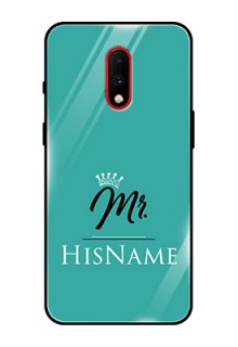 Oneplus 7 Custom Glass Phone Case Mr with Name