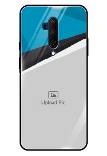 Oneplus 7T Pro Photo Printing on Glass Case  - Simple Pattern Photo Upload Design
